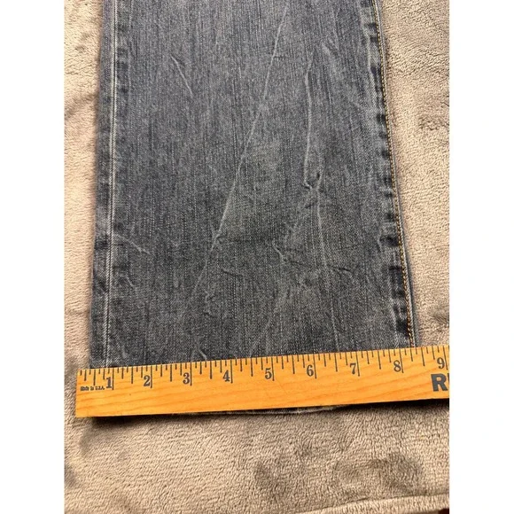 American Eagle Original Straight Jeans Mens 36x34 Blue Denim Fade - Picture 6 of 11